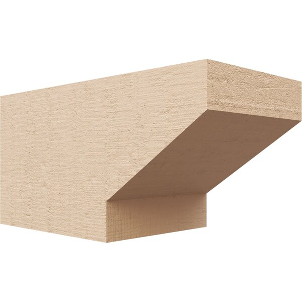 Ekena Millwork 6in. W x 6in. H x 12in. L Clemmons Woodgrain TimberThane Rafter Tail, Primed Tan RFTUR06X06X12CLERCPR - main